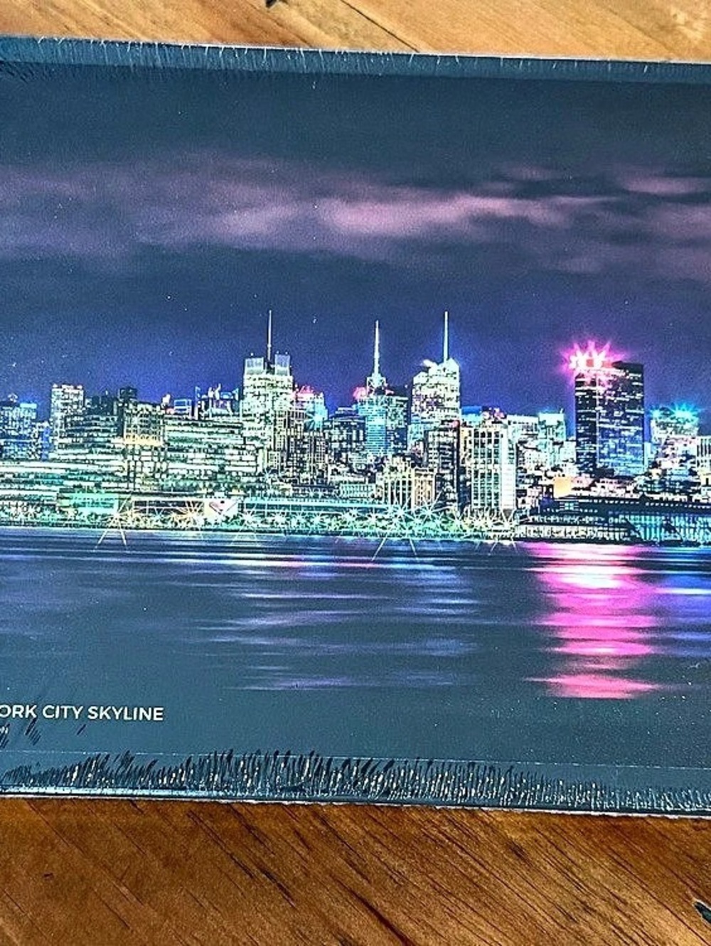 New York City Skyline 500-Piece Jigsaw Puzzle Blue & Purple
